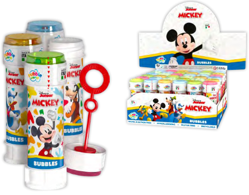 TOPOLINO (Mickey) BOLLE DI SAPONE 60ml In espo da 36pz…x216