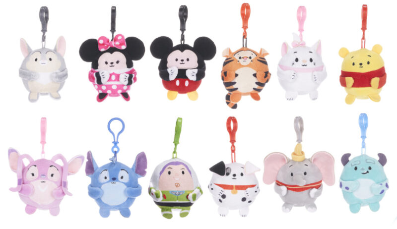 (Mis 0) PERSONAGGI DISNEY Squashy Peluche 8cm c/Bagclip -12ass…x120