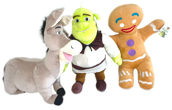 (Mis 7,5) SHREK Peluche 64cm -3ass…x9