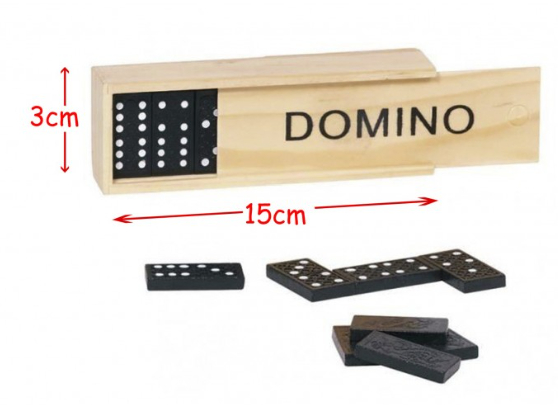 GIOCO DOMINO In legno in box 15cm…x40…x240