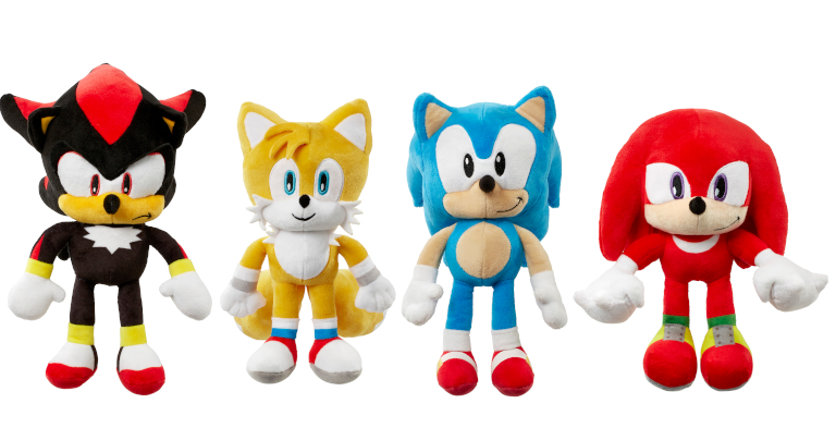 (Mis 3+) SONIC Peluche con amici 30cm – 4 ass…x36