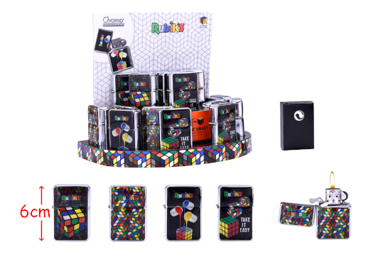 ACCENDINI METALLO Cubo di Rubik In espo da 18pz…x108
