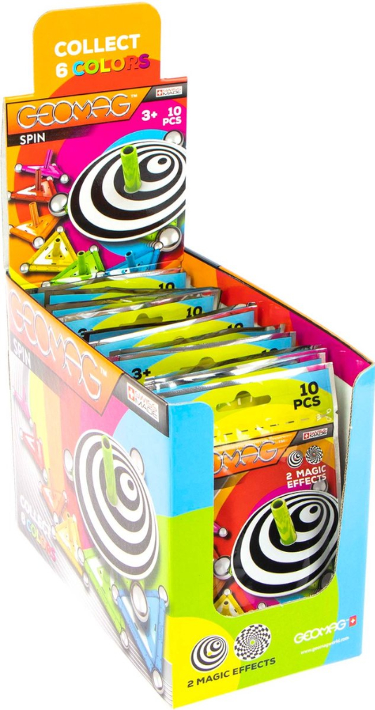 GEOMAG SPINNER MUlticolore In bustina In espo da 12pz…x72