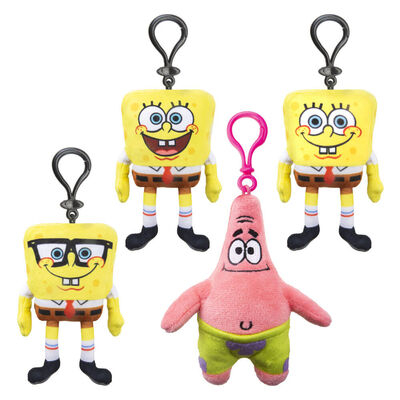 (Mis 0) SPONGEBOB Peluche 10cm c/Bagclip -4ass…x144