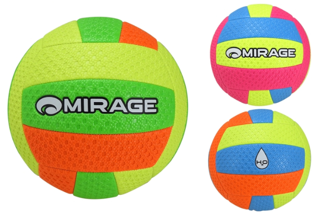 (Mis 5) Pallone BEACH VOLLEY MIRAGE GOMMATO Colorato -3ass…x24