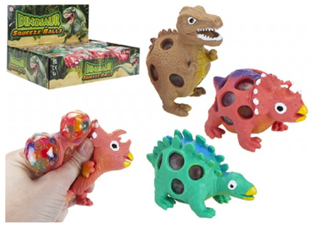 SQUISHY DINOSAURO Palla Antistress 9cm -3ass In espo da 12pz…x144