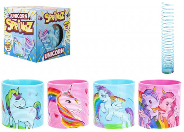 UNICORNO MAGIC SPRINGZ Molla 6,5cm -4ass In scatola c/finestra…x24…x192