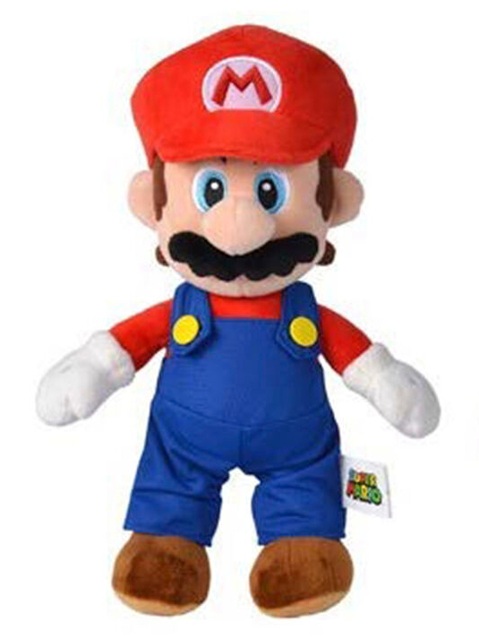 (Mis 3+) SUPER MARIO -Mario Solo Peluche 32cm…x6