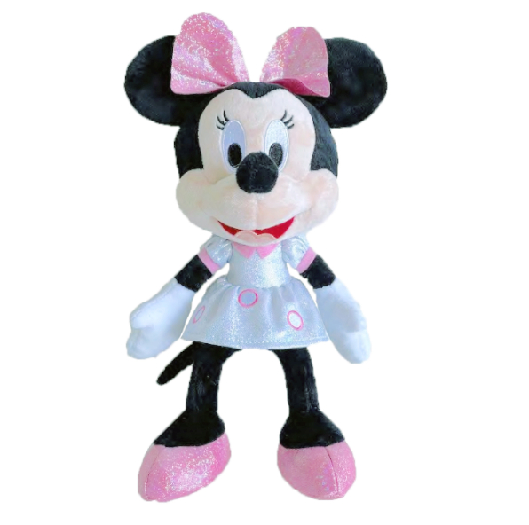 (Mis 3) MINNIE 100TH Peluche 25cm c/Vestito Cromato