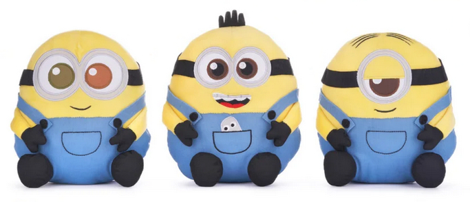 (Mis 3) MINION SQUASHY Peluche 17cm -3ass…x48