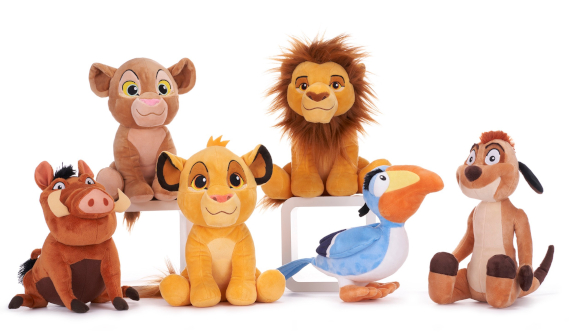 (Mis 3+) IL RE LEONE (Lion King) Peluche 30cm GIFT -6ass…x48