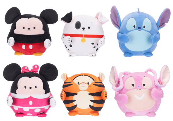 (Mis 3+) CLASSICI DISNEY Podgies Squashy Peluche 30cm -6ass…x48