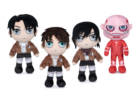 (Mis 3+) ATTACK ON TITANS Peluche 27cm -4ass…x24