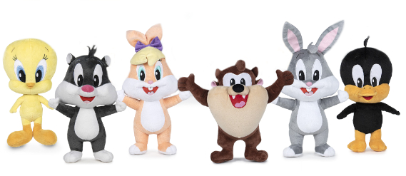 (Mis 3+) BABY LOONEY TUNES Peluche 28cm -6ass…x48