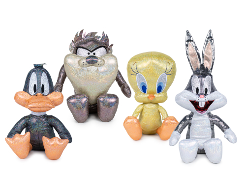 (Mis 3+) LOONEY TUNES CROMATI Peluche 27cm -4ass…x48