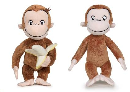 (Mis 3) GEORGE LA SCIMMIETTA (CURIOSO COME GEORGE) Peluche 25cm -2ass…x12