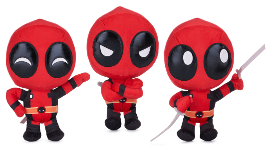 (Mis 3+) DEADPOOL Peluche 25cm Lil Bodz GIFT -3ass…x48