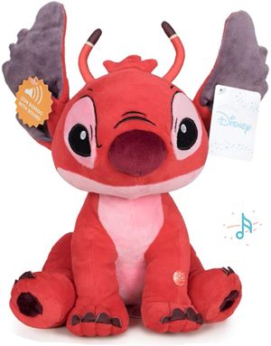 (Mis 5) LEROY STITCH ROSSO Peluche con suono 35cm…x20