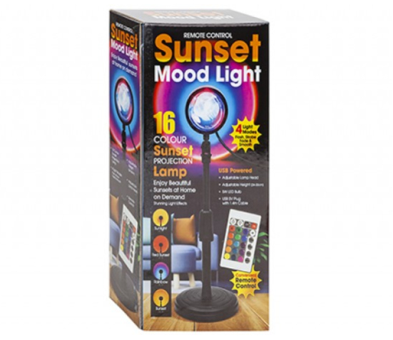 SUNSET MOOD LIGHT c/Telecomando e Funzioni…x12