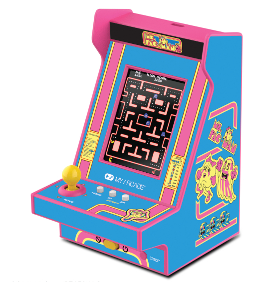 GIOCO ARCADE RETRO ROSA MS. PAC-MAN Nano Player -In box 15cm…x4