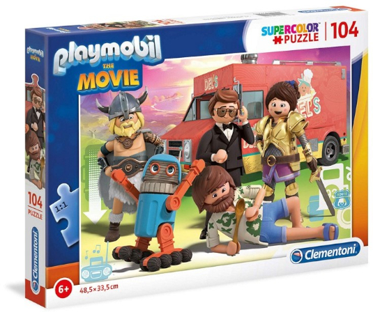PUZZLE CLEMENTONI Playmobil The Movie 104pz Alta Qualita’ In scatola…x6