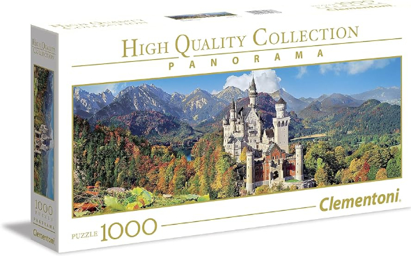 PUZZLE CLEMENTONI Panorama Neuschwanstein 1000pz Alta Qualita’ In scatola…x6