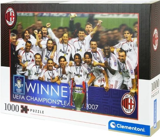 PUZZLE CLEMENTONI AC MILAN 1000pz Alta Qualita’ In scatola…x6