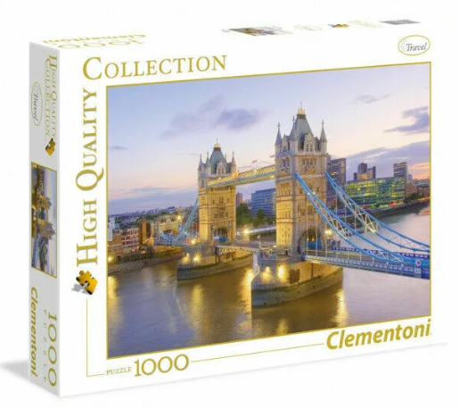 PUZZLE CLEMENTONI Tower Bridge 1000pz Alta Qualita’ In scatola…x6