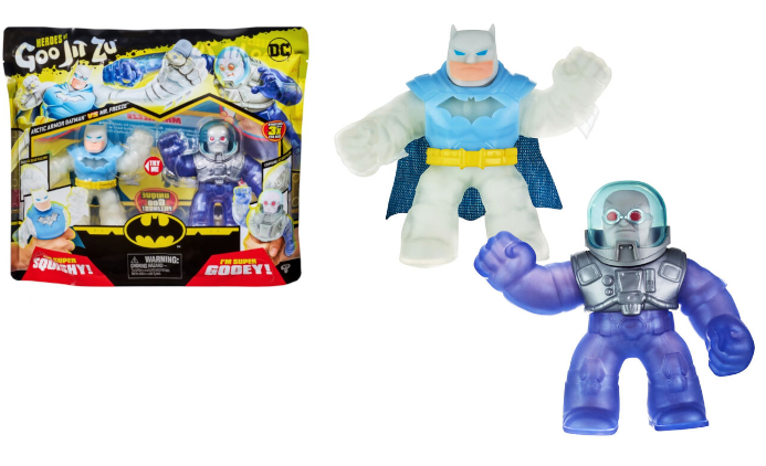 DC COMICS Goo Jit Zu Eroi In bustina da 2pz Batman VS Mr.Freeze…x4