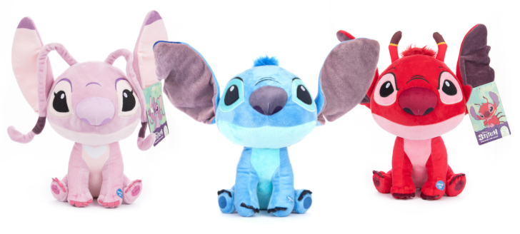 (Mis 2) STITCH – ANGEL – LEROY Peluche 20cm Lil Bodz c/suono…x12