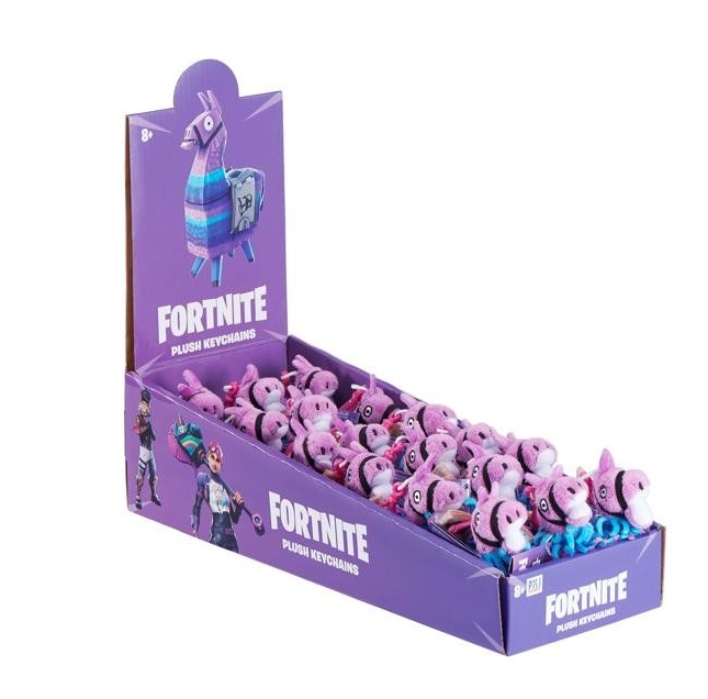 (Mis 0) FORTNITE LAMA Peluche con portachiavi (7cm) In espo da 18…x72