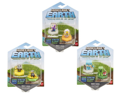 MINECRAFT EARTH Mattel Personaggi Minis In blister da 2pz -3ass…x4