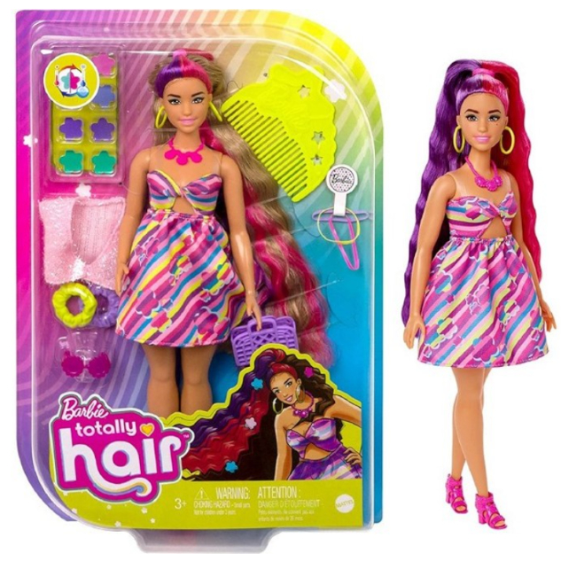 BARBIE Totally Hair Mattel Look Floreale In box 23x32cm…x6