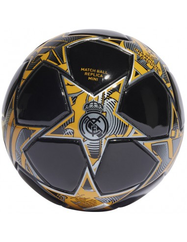 (Mis 1) Mini Ball ADIDAS CHAMPIONS LEAGUE REAL MADRID (Bianco/Nero/Giallo)…x45
