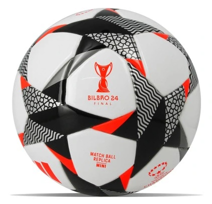 (Mis 1) Mini Ball ADIDAS CHAMPIONS LEAGUE (Bianco/Nero/Rosso)…x