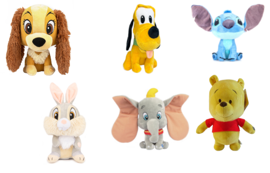 (Mis 2) CLASSICI DISNEY Peluche 20cm Lil Bodz -6ass…x12