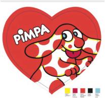 (Mis 5) Cuscino Cuore Pimpa 38 cm ROSSO…X20