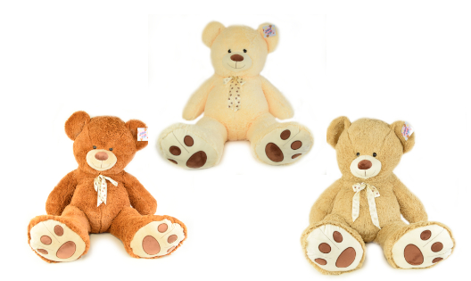 (Mis 9) FIOCCO ORSO Peluche 80cm -3ass…x2