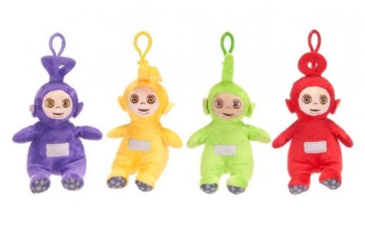 (Mis 0) TELETUBBIES Peluche 17cm -4ass c/Bagclip…x12…x48