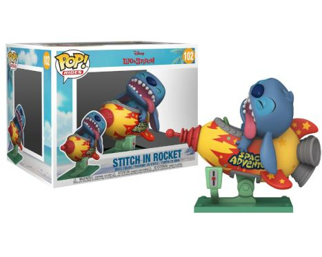 FUNKO POP RIDES ! Lilo&Stitch Space Adventure -Stitch Sul Razzo In scatola (18x25cm)