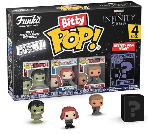 FUNKO Bitty POP! Marvel (Hulk) -Pacco da 4pz In box (14x9cm)