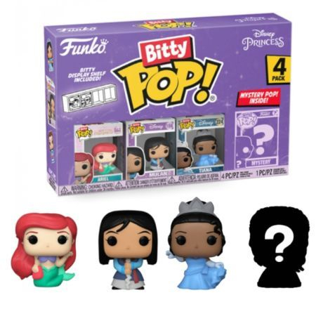 FUNKO Bitty POP! Disney Principesse (Ariel) -Pacco da 4pz In box (14x9cm)