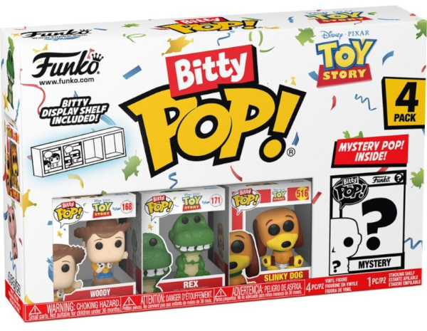 FUNKO Bitty POP! Toy Story (Woody) -Pacco da 4pz In box (14x9cm)