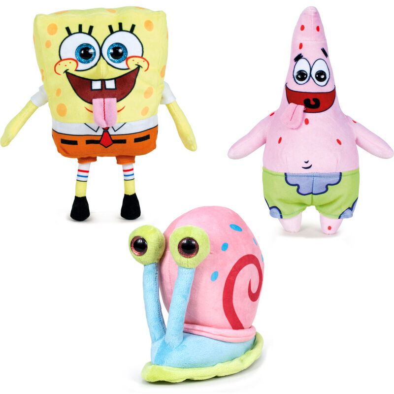 (Mis 3+) SPONGE BOB Peluche 27cm -3 ass …x48