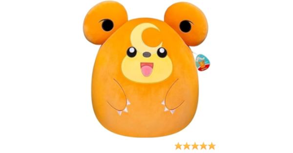 (Mis 5) POKEMON TEDDISURA (Squishmallow) Peluche 35cm