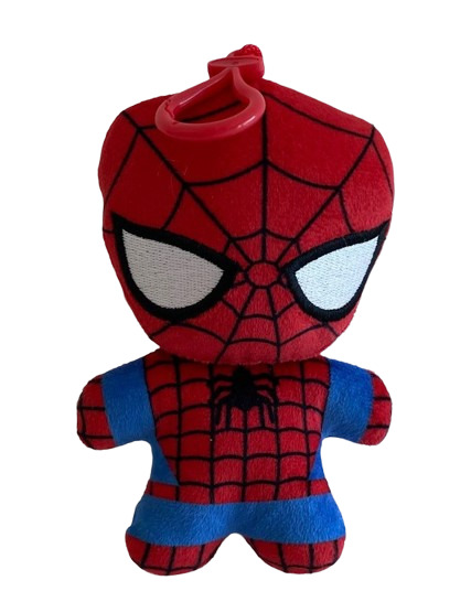 (Mis 0) DISNEY (SPIDERMAN) Peluche Portachiavi 12,5cm c/Bagclip…x96