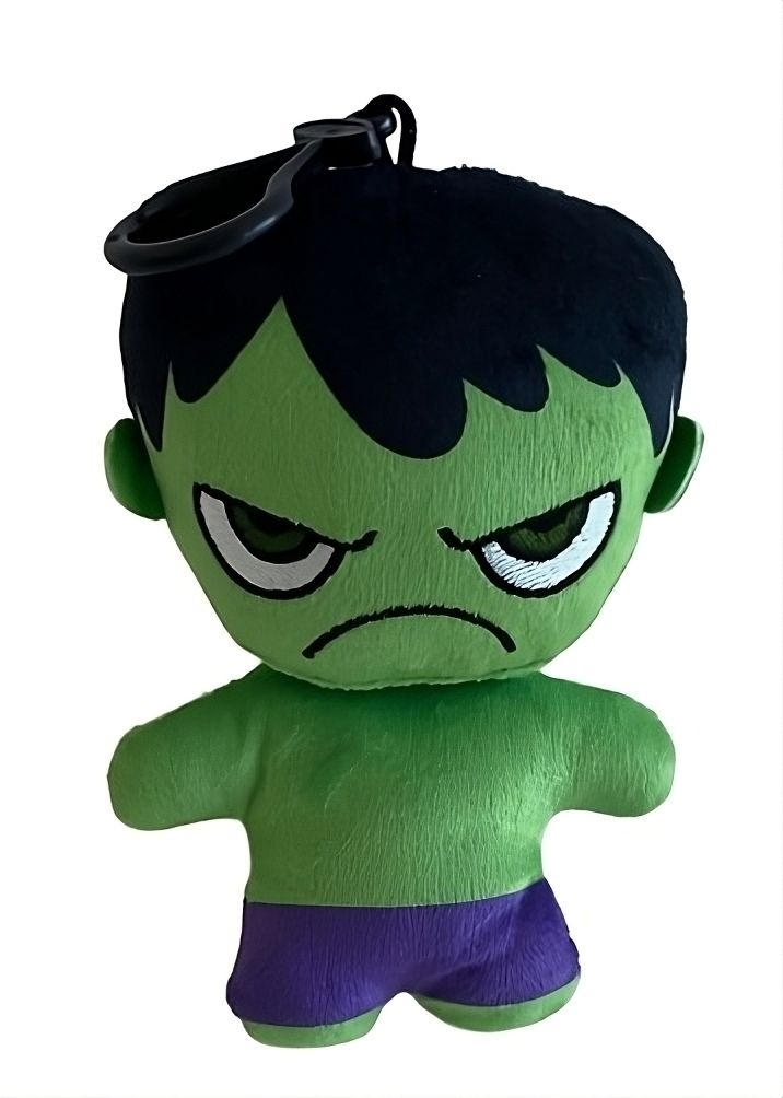 (Mis 0) MARVEL (Hulk) Peluche Portachiavi 12,5cm c/Bagclip…x96