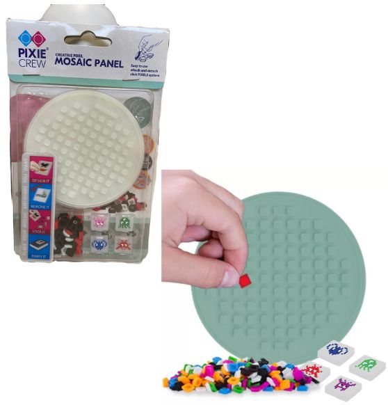 PIXIE CREW Pannello Mosaico VERDE GLOW Pixel collezionabili In blister 10x15cm…x100