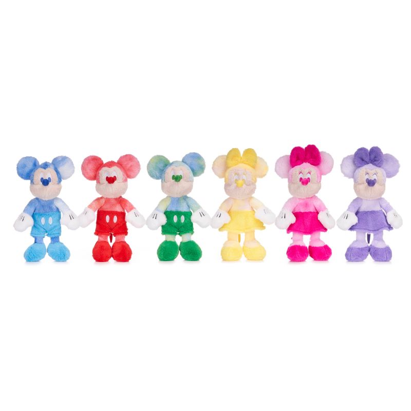 (Mis 3+) TOPOLINO (Mickey Mouse e Minnie) Versione Arcobaleno Peluche 30cm 6ass…x48