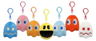 (Mis 0) PACMAN (Spandex) Peluche Portachiavi c/bagclip 8cm 7ass…x120